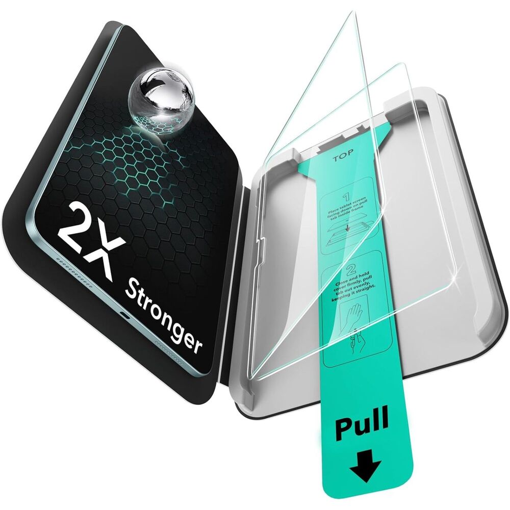 ESR 2 Pack Screen Protector for iPad Air 11 Inch M4/M3/M2, 9H Tempered Glass